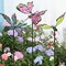 3 Pack 34 Inch Butterfly Garden Stakes Decor, Dragonfly Hummingbird Stakes, Glow in Dark Metal Yard Art for Mom, Mothers Day Ideal Gifts, Indoor Outdoor Lawn Pathway Patio Ornaments